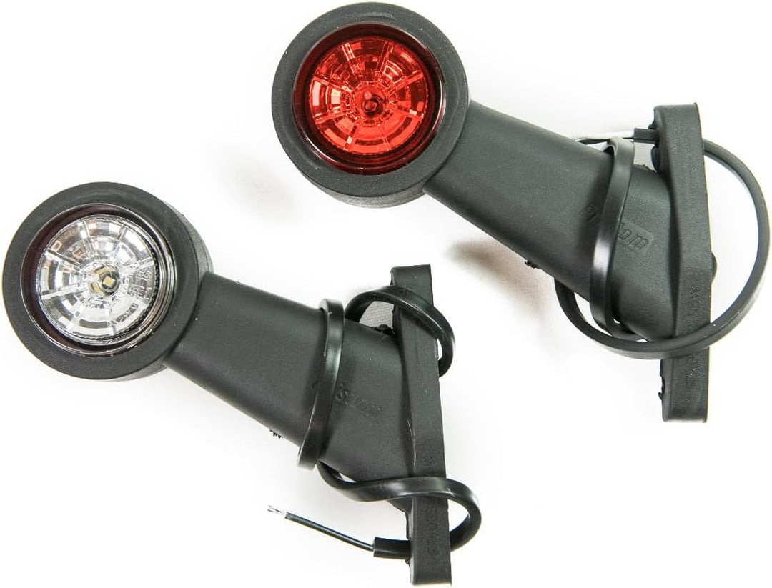2 x LED Gummi Begrenzungsleuchte Seitenleuchte 12V 24V mit E-Prüfzeichen Positionsleuchte Auto LKW P