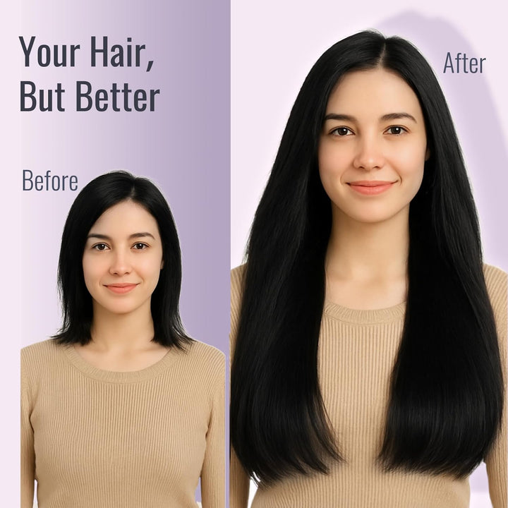 Fshine Tape Echthaar Extensions Schwarz 45CM 50 Gramm Remy Haar Schwarz Tape in Extensions Extension