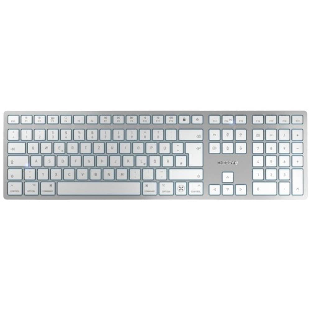 CHERRY KW 9100 Slim for MAC, kabellose Tastatur, Mac-Layout, Deutsches Layout (QWERTZ), wahlweise Bl