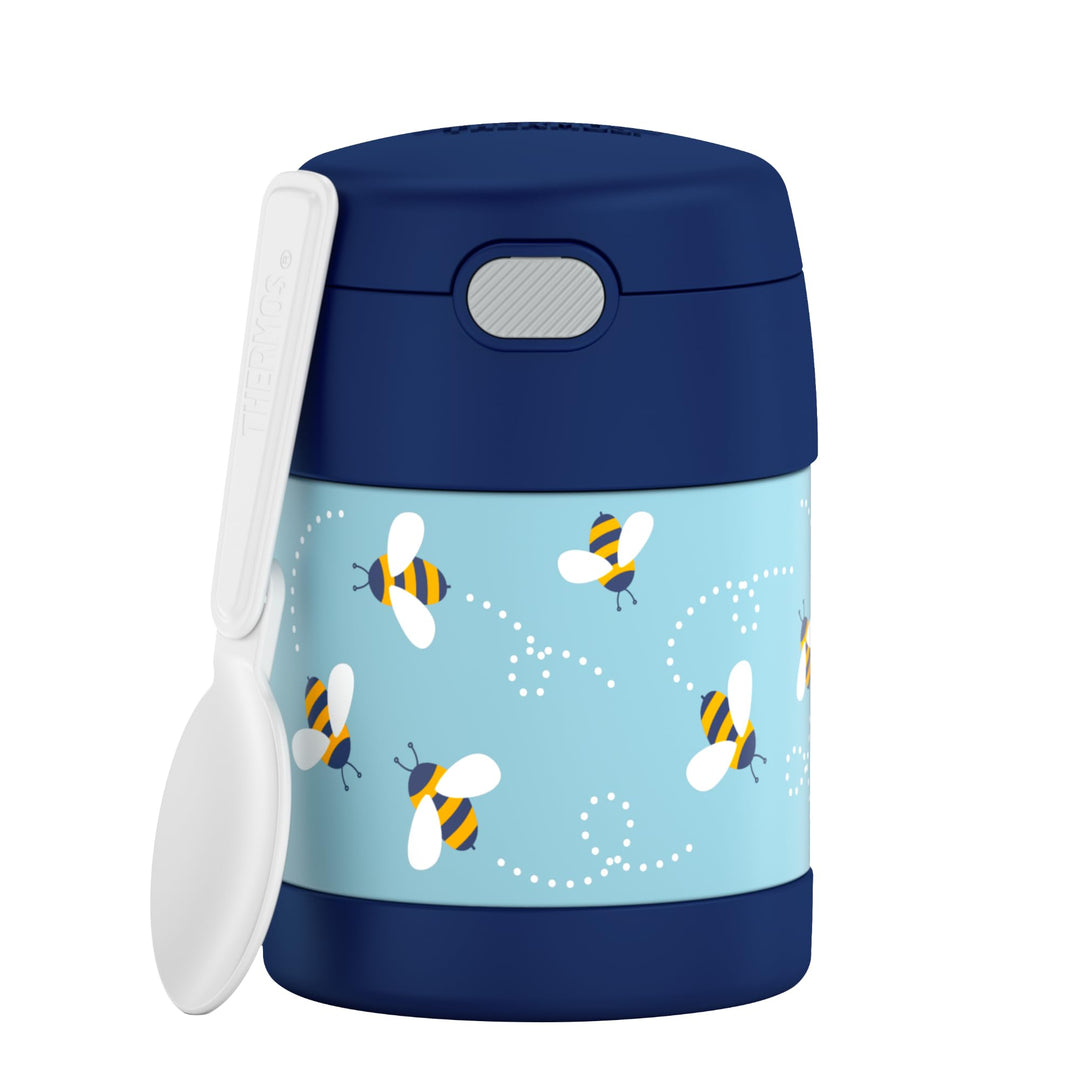 RMOVR THERMOS kids FUNTAINER FOOD JAR 0,30l, bees, Thermobehälter für Essen mit Löffel für Kinder, 5