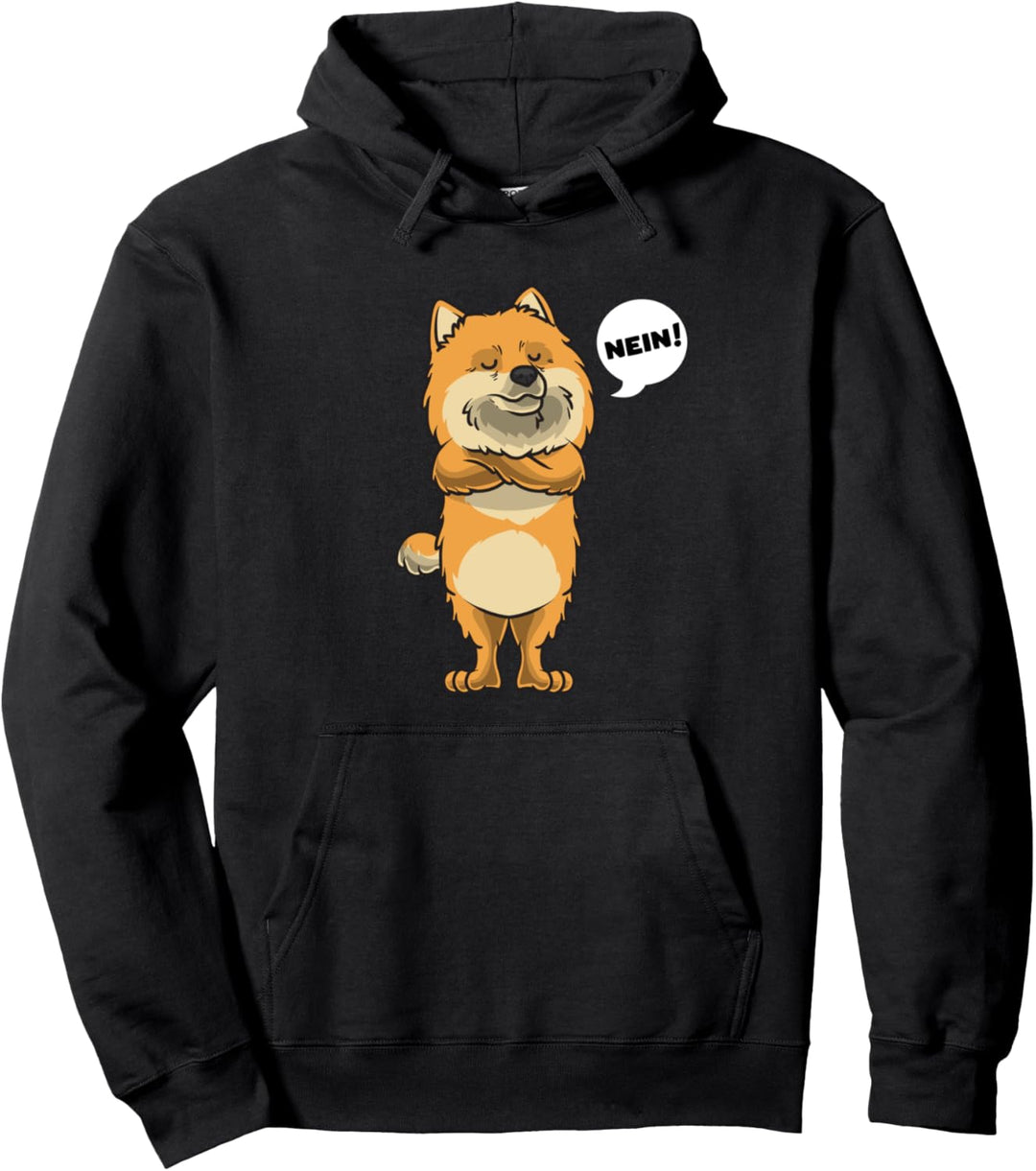 Sturer Pomeranian Hund Deutscher Spitz Zwergspitz Pullover Hoodie