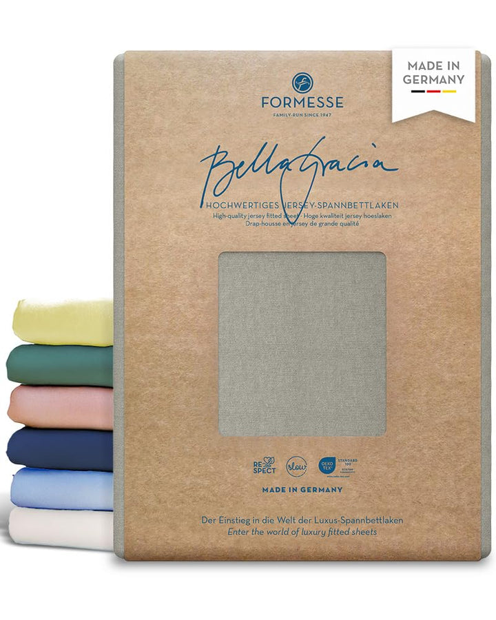 Formesse Bella Gracia Spannbetttuch Perlgrau 140x190 - 160x220 140x190 - 160x220 cm Perlgrau, 140x19
