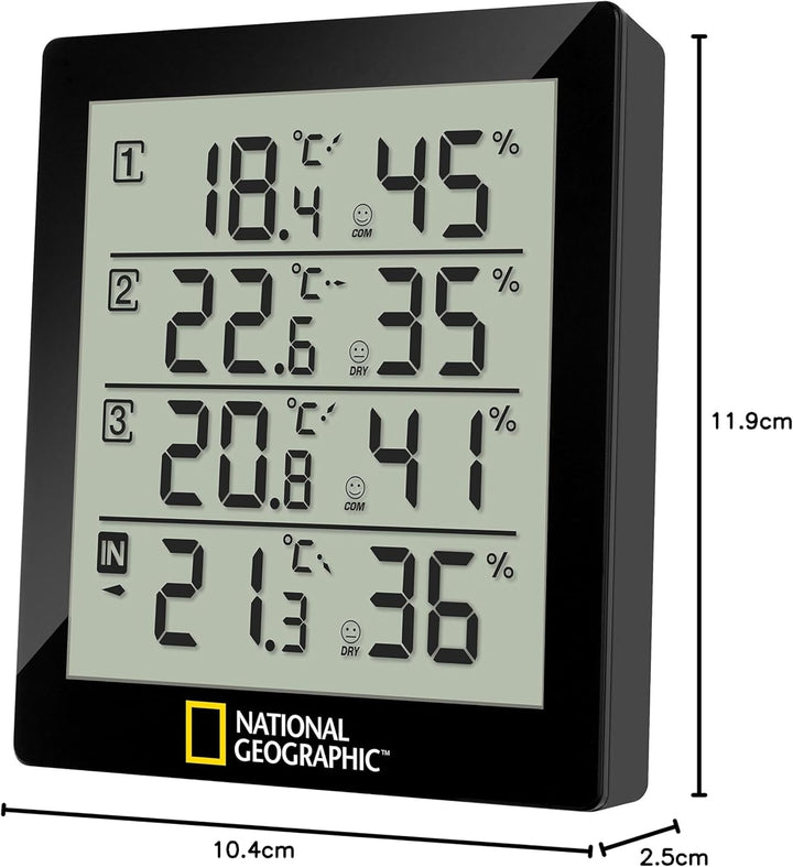 National Geographic Wetterstation mit 4 Messpunkten