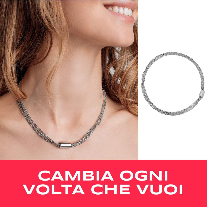 Breil Halskette MAGNETICA SYSTEM Kollektion aus Stahl mit einer Grösse von 45 cm für Frauen Max. Län