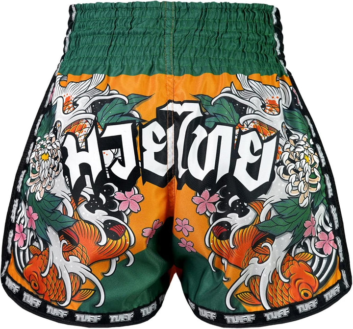 Tuff Sport Retro-Muay-Thai-Shorts, Box-Shorts, klassisch, schmaler Schnitt, MMA, Kickboxen, Workout-