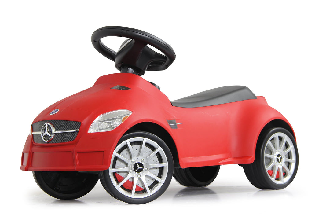 JAMARA 460205 - Rutscher Mercedes SLK55AMG rot – Kippschutz, Flüsterreifen, echte Scheinwerferattrap