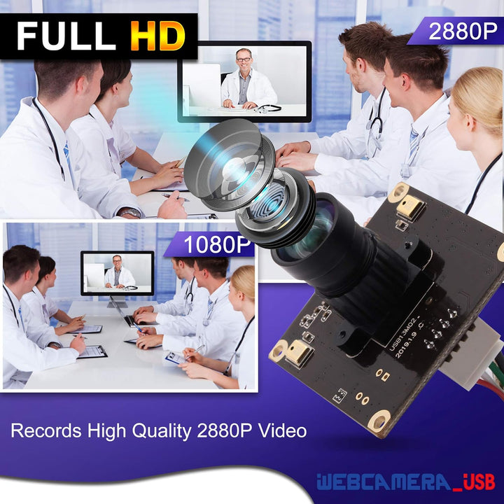 G 13mp USB Kameramodul 2880p Webcam modul,Weitwinkel UHD Webkamera modul,100grad verzerrungsfreie us