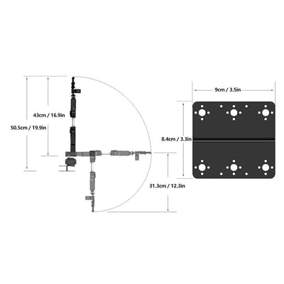 Roboterarm 6DOF Roboter-Mechanikarm-Klemmklaue-Kit, DOF-Manipulator-Industrieroboterteile für Hochsc