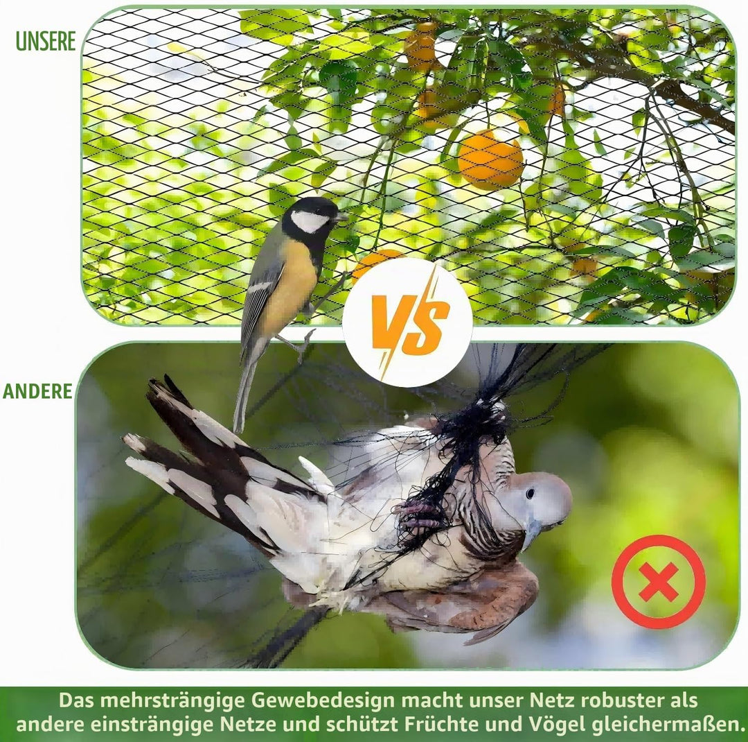 Teichnetz Feinmaschig, 4x6m Vogelnetze Vogelschutznetz, Taubennetz Balkon, Vogelschutznetz Engmaschi
