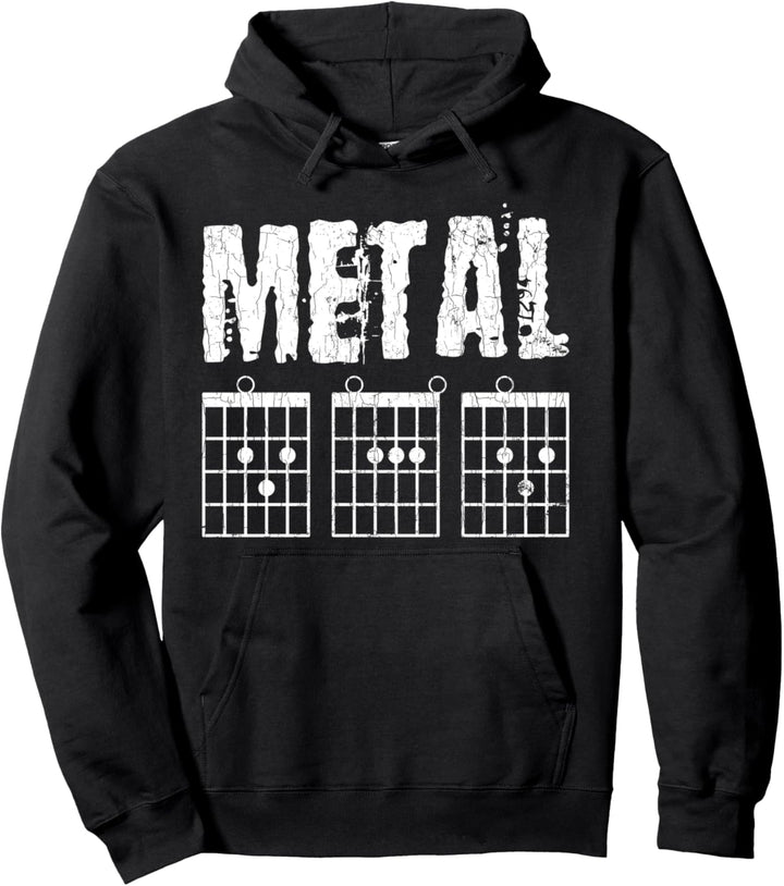 Metal Dad Lustige Gitarrist Vatertag Grafik Pullover Hoodie