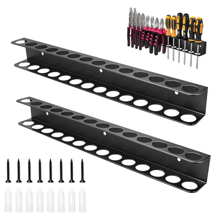 2 Stück Schraubendreher-Organizer zur Wandmontage, Schraubendreherhalter, Metallzangenhalter, Werkze