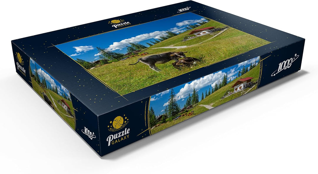 Fischbachalm (1402m), Krün, Oberbayern - Premium 1000 Teile Puzzle - MyPuzzle Sonderkollektion von P