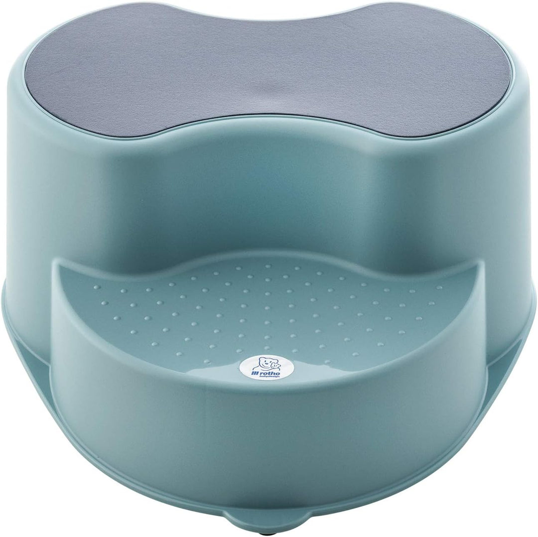 Rotho Babydesign TOP Kinderschemel, Anti-Rutsch-Trittfläche, Lagoon (Blau), 20005 0292 Lagoon Single
