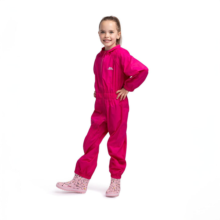 Trespass Unisex Kinder Button Regenanzug 7-8 Gerbera, 7-8 Gerbera