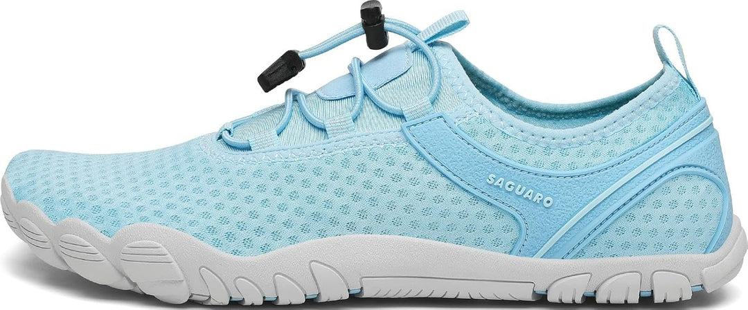 SAGUARO Herren Badeschuhe Damen rutschfeste Sohle Schnell Trocknend Schwimmschuhe 42 EU Azurblau, 42