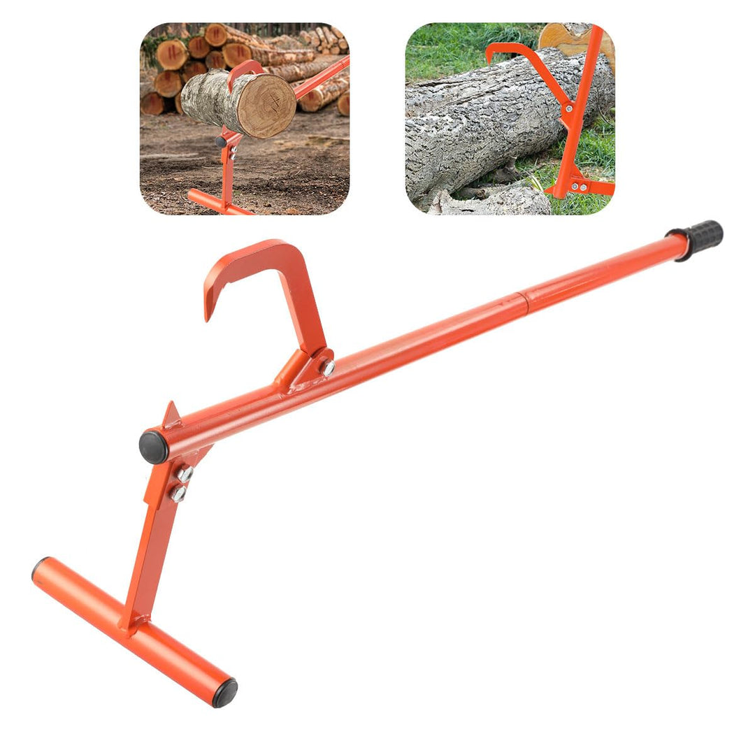 ECUTEE Fällheber 130cm zum Baumfällen 51inch Stammheber Kantheber Holzgreifer Holzscheitheber Fällhe