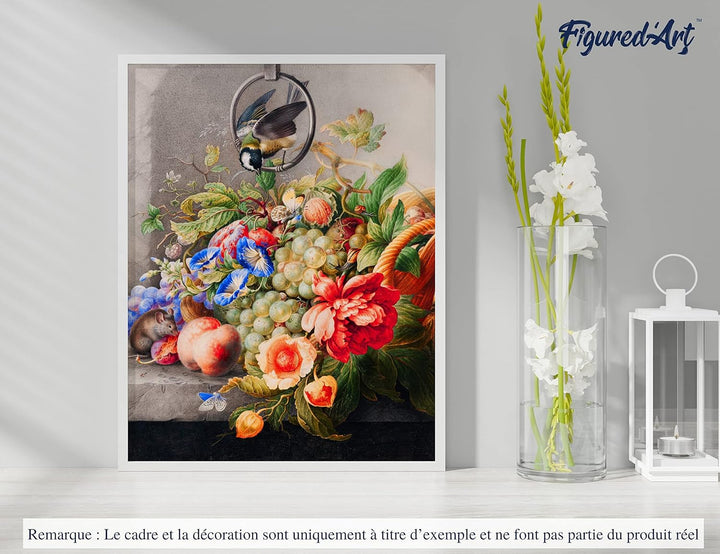 Figured'Art Malen Nach Zahlen Erwachsene Mit Rahmen Blumen und Obst - Herman Henstenburgh - Paint by