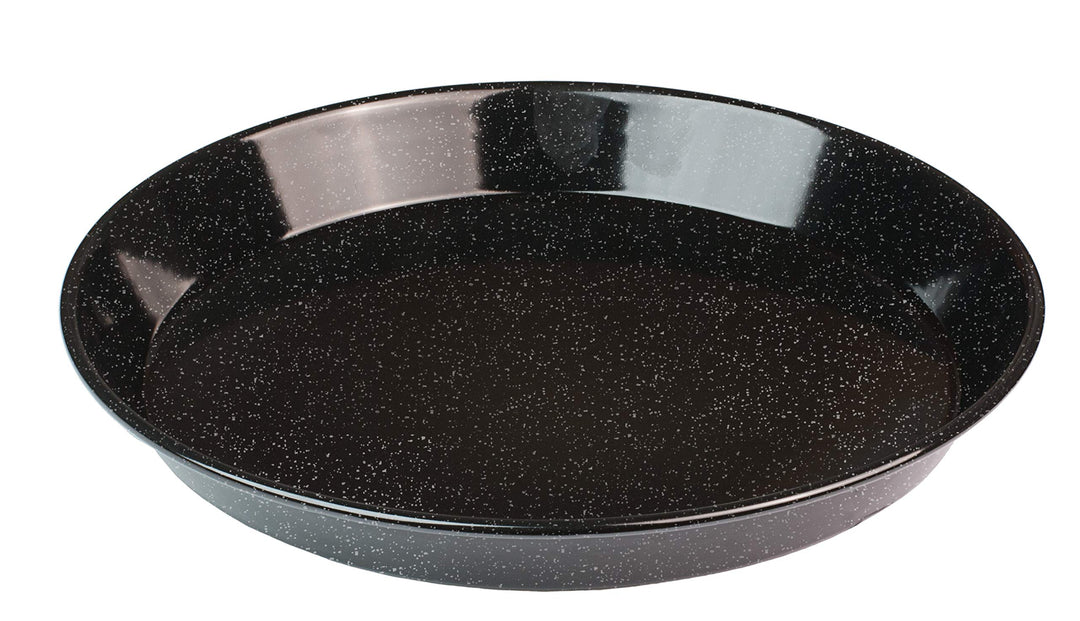 Lares Kuchen- und Pizzablech/Backblech emailliert - Temperatubeständig bis 400°C - Durchmesser: 30cm
