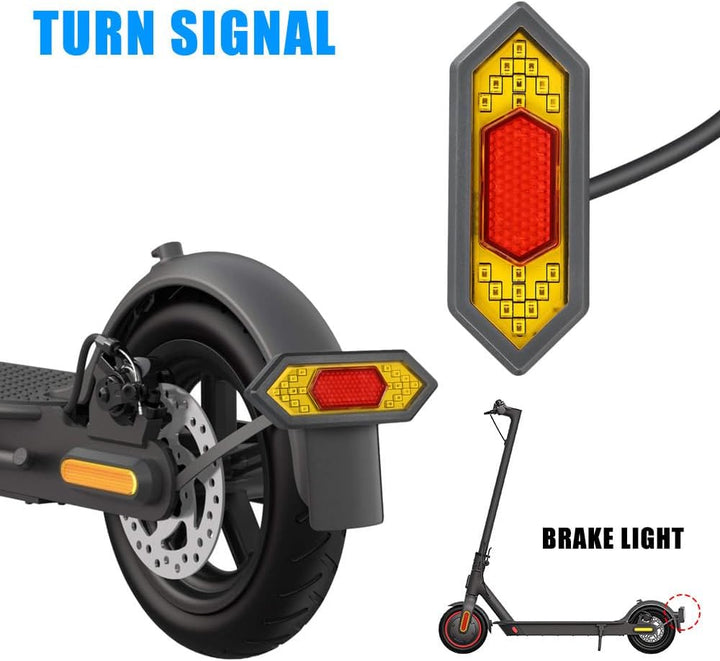 Blinker, Rücklicht und Bremslicht Set für Elektroroller, helles LED-Sicherheitsbeleuchtungsset, komp