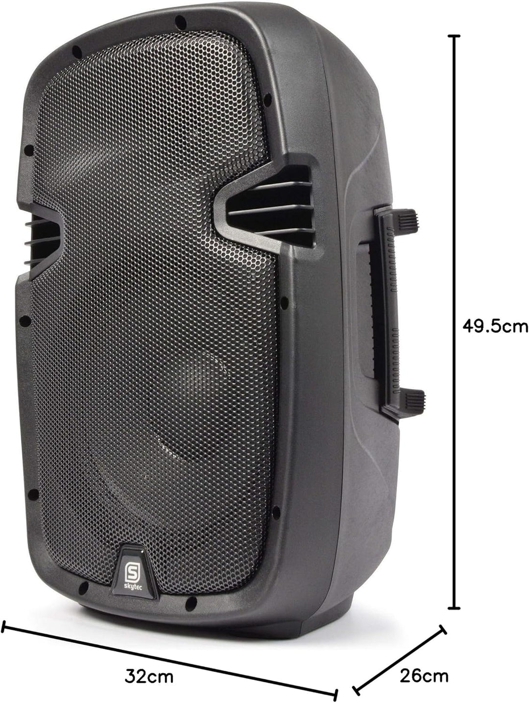 Vonyx SPJ-1000ABT Aktivlautsprecher 400 W mit 10-Zoll-Tieftöner, Bluetooth, MP3-Player und Fernbedie