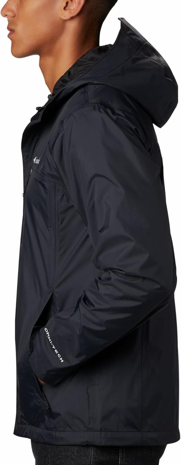 Columbia Herren Pouring Adventure Ii Jacket Wasserdicht Regenjacke (1er Pack) S Schwarz, S Schwarz