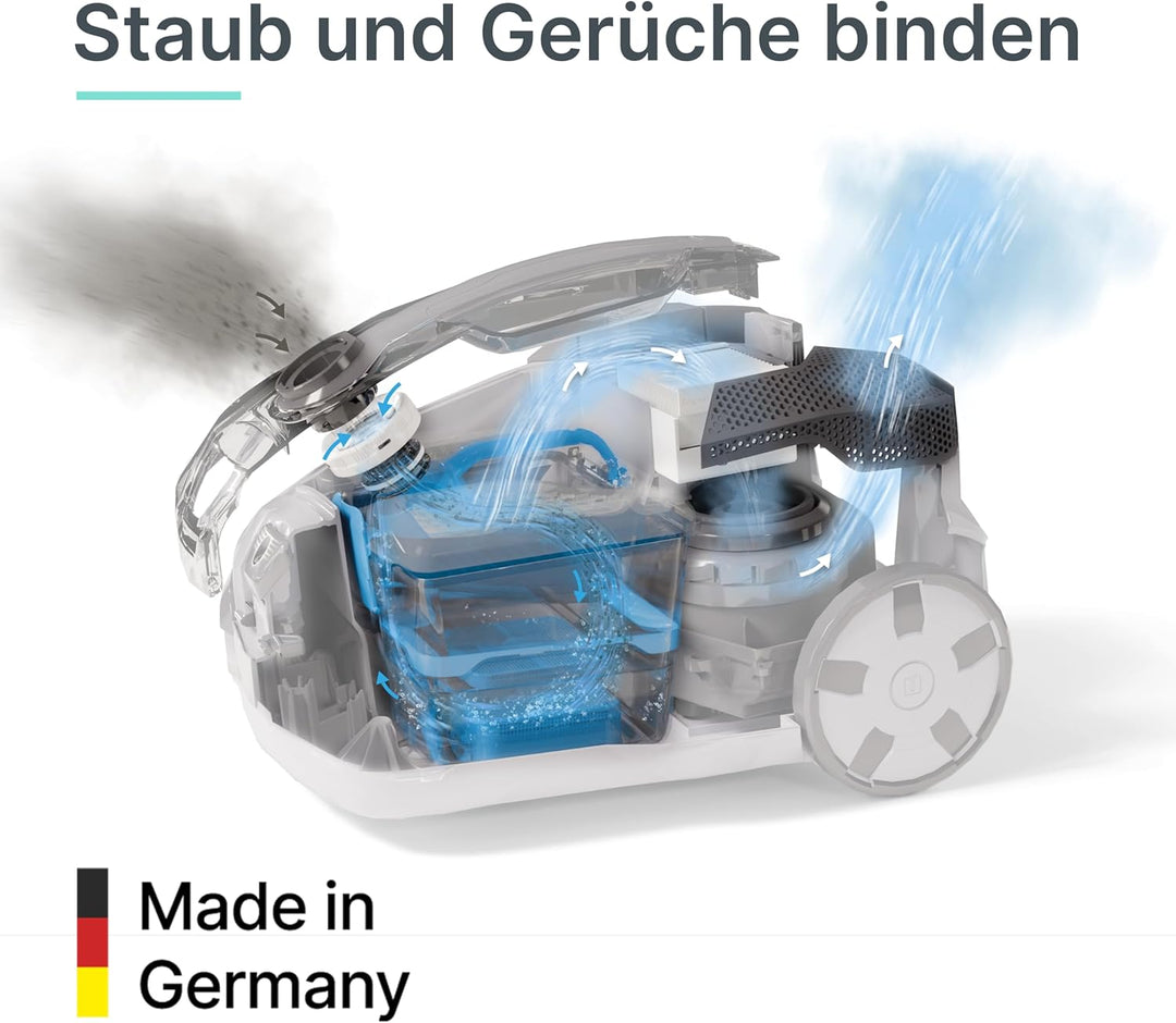 THOMAS 788577 Multiclean Staubsauger, Aqua+, Staubsauger ohne Beutel, 48,6 x 31,8 x 30,06 cm, Mint G