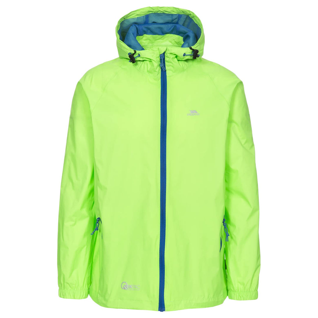 Trespass Unisex Erwachsene Qikpac Jacket Kompakt Zusammenrollbare Wasserdichte Regenjacke 3XS grün (