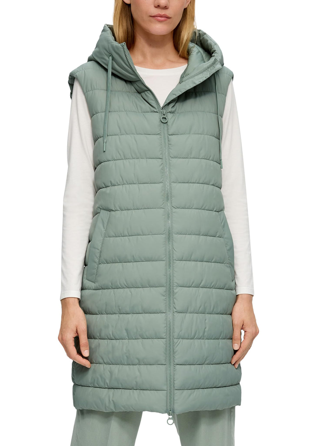 s.Oliver Damen Outdoor Weste 46 Grün, 46 Grün