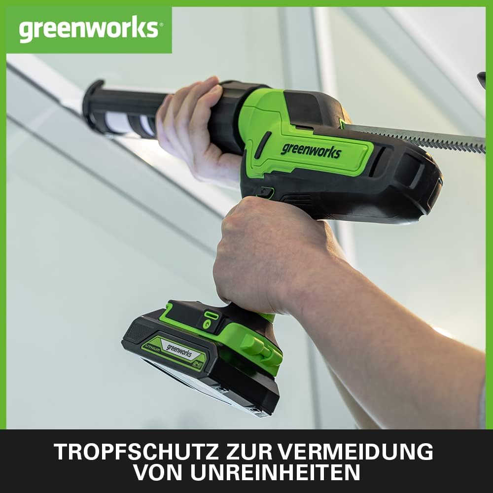 Greenworks Tools 01-000003501707 G24CG 24V Caulk Gun, Grün,