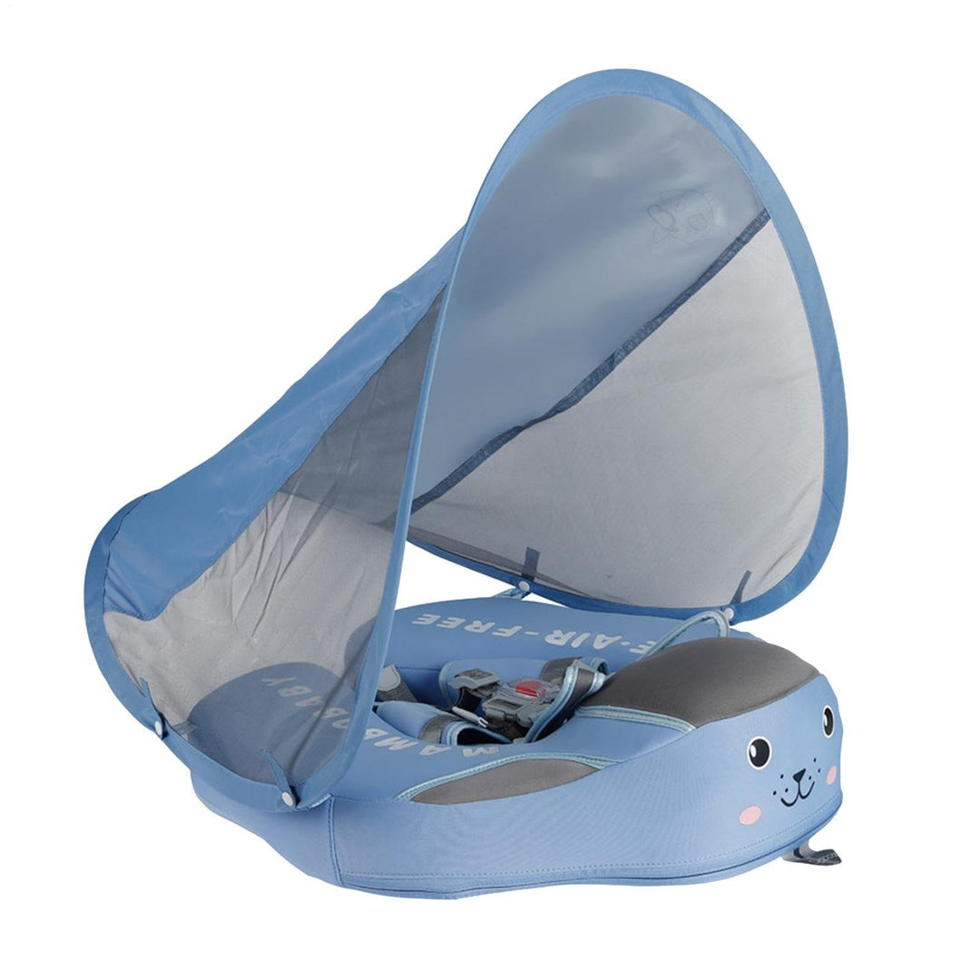 Schwimmring Baby Mit Sonnendach, Baby Schwimmhilfe Mit Verstellbare Schultergurte, Kinder Schwimmrei