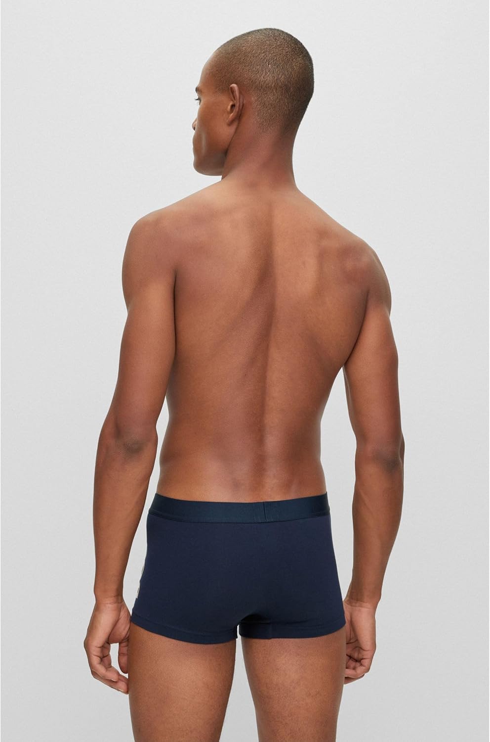 BOSS Herren Unterw�sche Unterhosen Trunk Cotton Stretch M -404 Dark Blue, M -404 Dark Blue