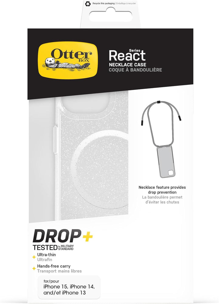 OtterBox React Necklace Hülle mit MagSafe für iPhone 15, ultraschlanke, schützende Hülle mit Verstel