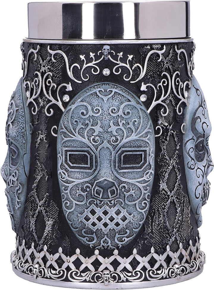 Nemesis Now Collectable Tankard Harry Potter Death Eater Maske Voldemort Sammelkrug, Kunstharz, schw