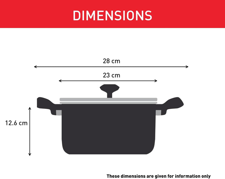 Tefal Duetto A70542 Kochtopf 20 cm, hochwertiger Edelstahl 18/10, graduiert, Ausgiessdeckel, für all