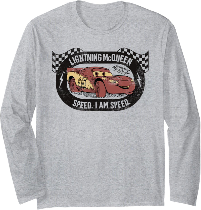 Disney Pixar Cars Lightning McQueen I am Speed Langarmshirt