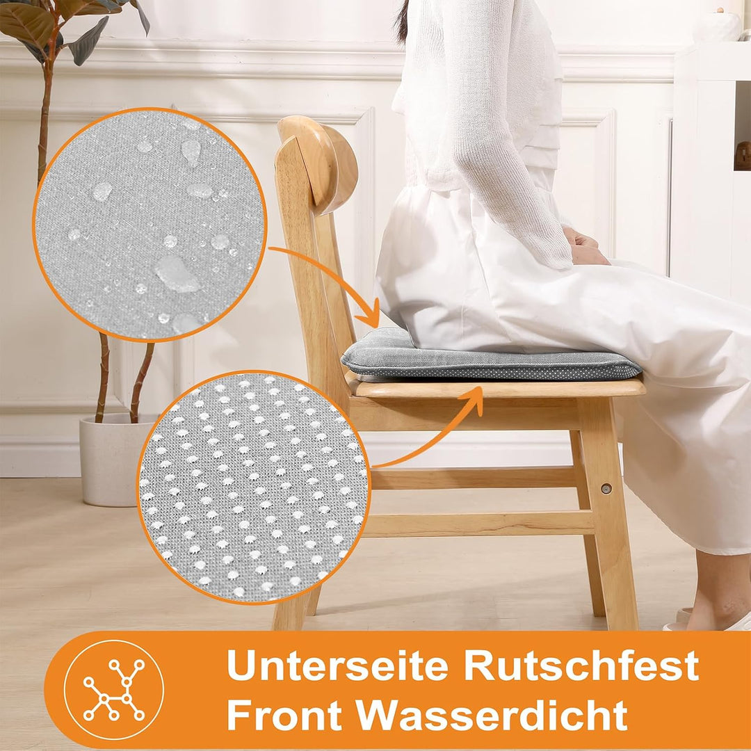 RACE LEAF 2er Set 40,5x40,5 cm Memory Foam Slow Rebound Sitzkissen Indoor Household Sitzkissen Wasse