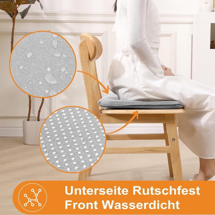 RACE LEAF 2er Set 40,5x40,5 cm Memory Foam Slow Rebound Sitzkissen Indoor Household Sitzkissen Wasse
