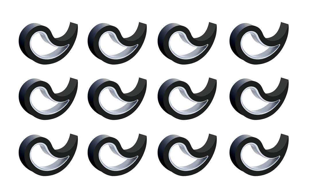 Stoppy, Stoppi, Fensterstopper, Türstopper, Türkeil, Türhaken, Fensterklammer, 12er Set (erhältlich