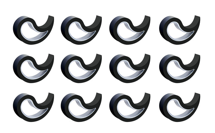 Stoppy, Stoppi, Fensterstopper, Türstopper, Türkeil, Türhaken, Fensterklammer, 12er Set (erhältlich