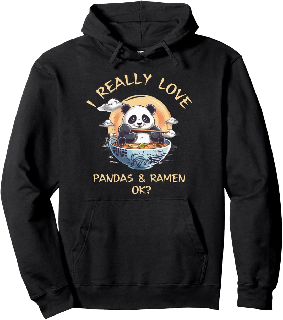 Kawaii Cute Anime Panda Otaku Japanische Ramen Nudeln Geschenk Pullover Hoodie