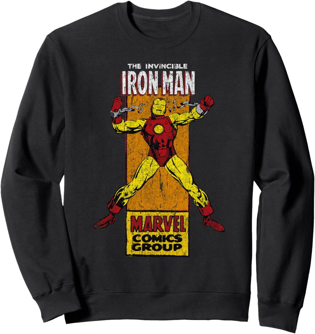Marvel Iron Man Comics Group Character Card Sweatshirt