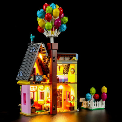 BRIKSMAX 43217 Led Licht für Lego Carls Haus aus „Oben“ - Compatible with Lego Disney Bausteinen Mod