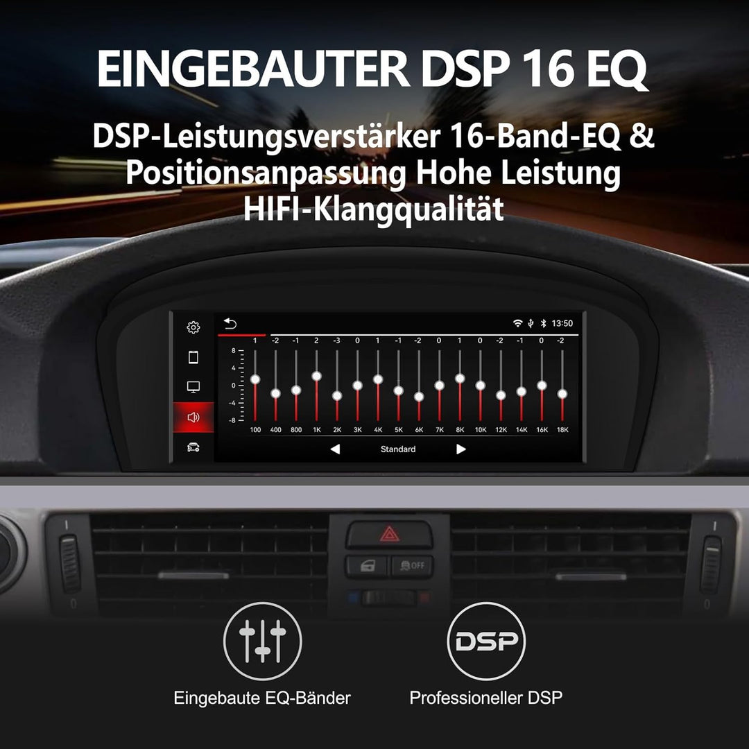 Touchscreen für BMW E60 E90 mit Carplay/Android Auto CCC System Radio für BMW E60/E61/E63/E64/E91/E9