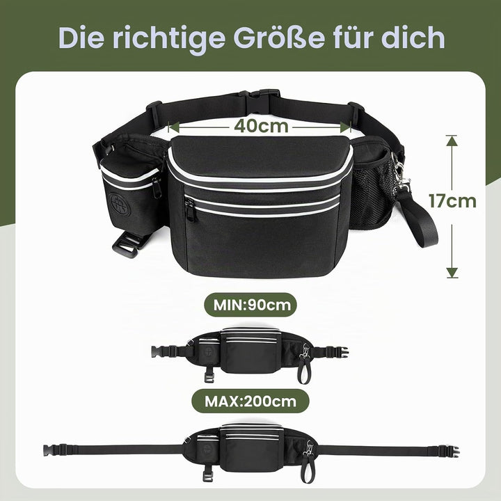 Hundebauchtasche, Grosses Fassungsvermögen Trainings-Leckerli-Beutel, Hüfttasche mit Kotbeutelspende