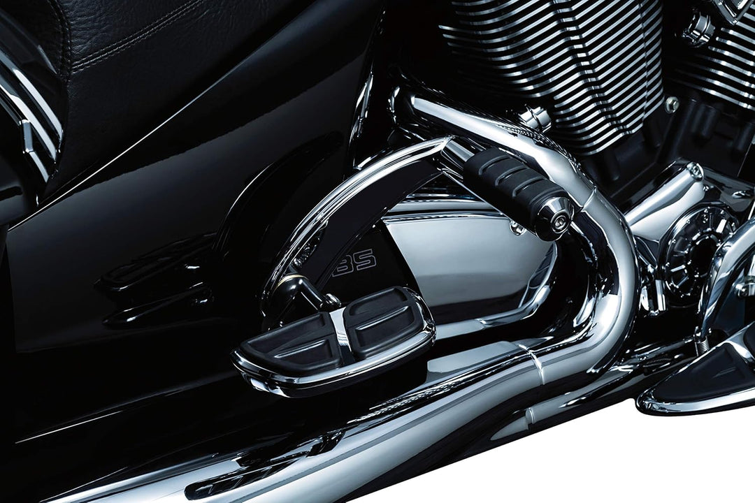 Kuryakyn 7610 Motorrad Zubehör: Kinetic Mini Board Dielen mit männlichen Halterungen, Chrom, 1 Paar