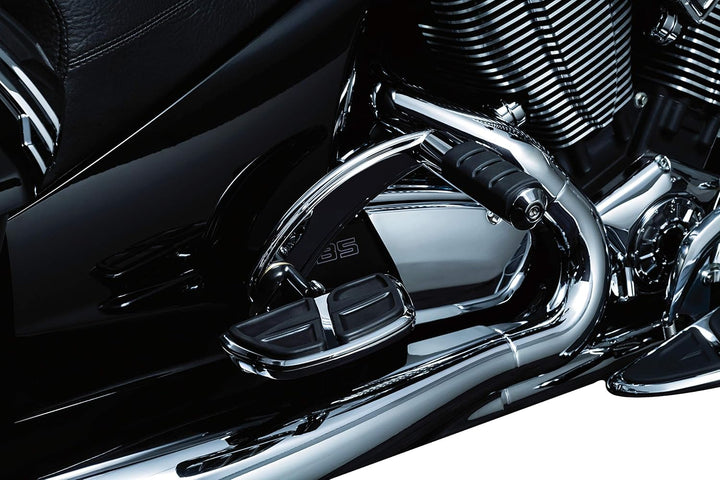 Kuryakyn 7610 Motorrad Zubehör: Kinetic Mini Board Dielen mit männlichen Halterungen, Chrom, 1 Paar