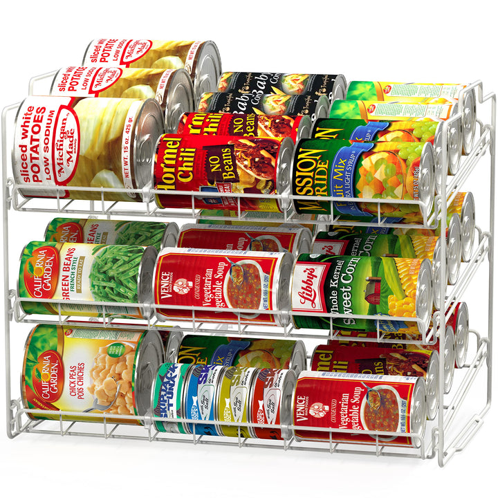 Deco Brothers Supreme, Stapelbarer Dosenregal Organizer, Weiss Weiss/Opulenter Garten, Weiss/Opulent