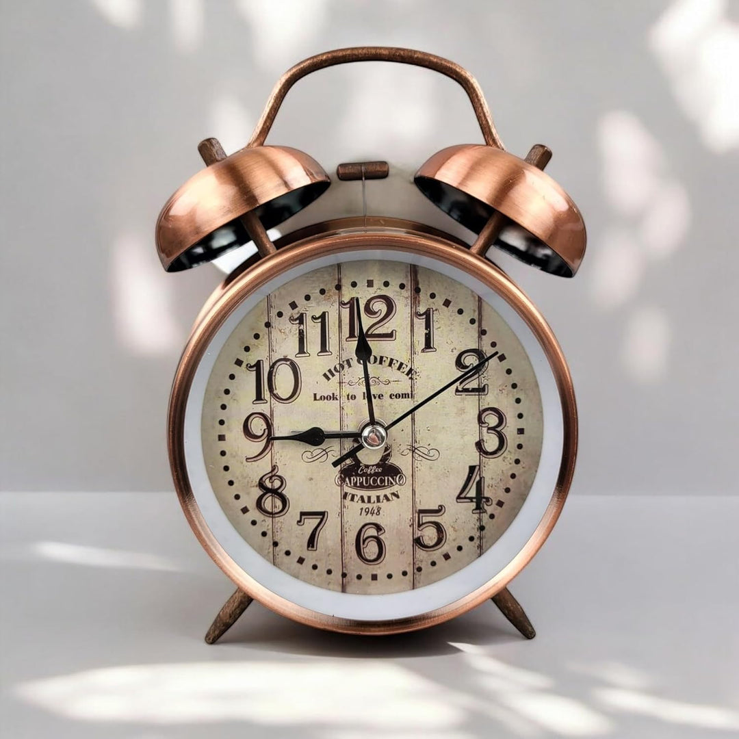 GMMH Tischuhr mit Antik Vintage Retro Nostalgie Design aus Metall, (14-83) Standuhr Schreibtischuhr