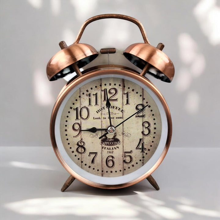 GMMH Tischuhr mit Antik Vintage Retro Nostalgie Design aus Metall, (14-83) Standuhr Schreibtischuhr
