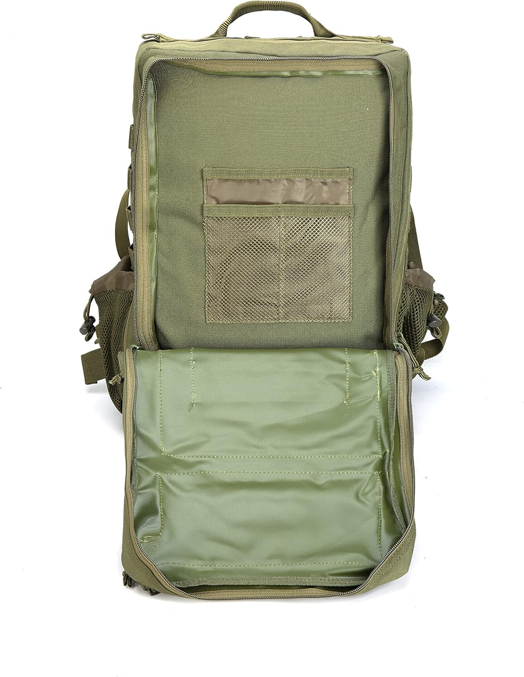 FALKENSTEJN Rucksack für Freizeit Outdooraktivitäten Schule Arbeit Multifunktionsrucksack Army 45l 4